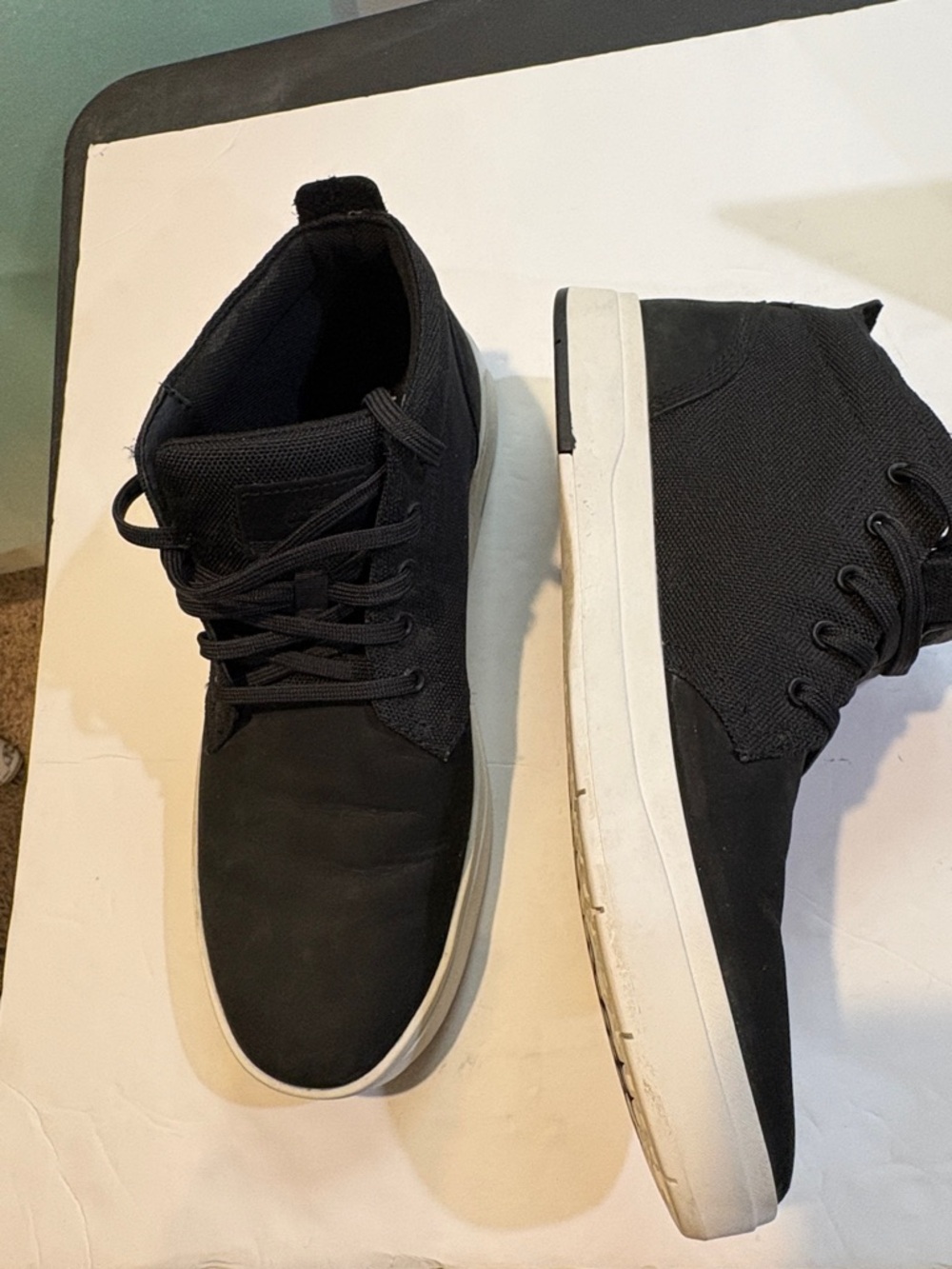 Timberland Black Chukka Sneakers Men’s 10.5 Streetwear Casual Minimalist Shoes - Picture 8 of 10